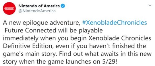 《异度神剑：终极版》确认将于5月29日登陆 Switch 平台