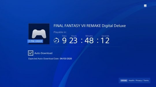 《最终幻想7：重制版》的预载日期提前